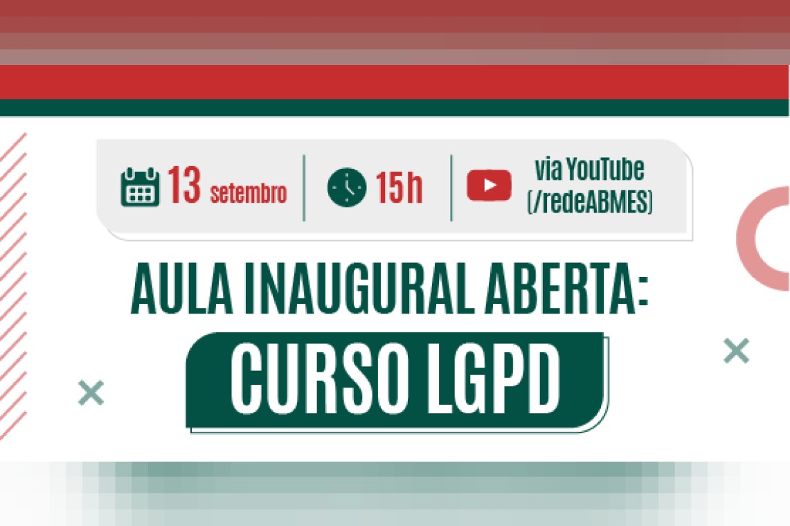 Aula inaugural aberta: curso LGPD