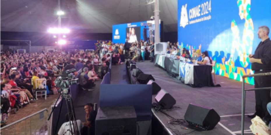 Solenidade de abertura da Conae 2024, em Brasília. — Bruno Coimbra